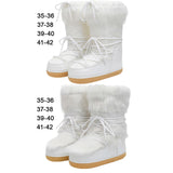 Maxbell Women's Snow Boots Long Boots Anti Slip Water Resistant Ski Boots for Work Style A 35-36