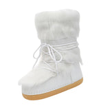 Maxbell Women's Snow Boots Long Boots Anti Slip Water Resistant Ski Boots for Work Style A 37-38