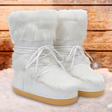 Maxbell Women's Snow Boots Long Boots Anti Slip Water Resistant Ski Boots for Work Style A 39-40