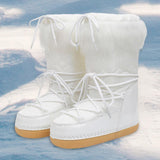 Maxbell Women's Snow Boots Long Boots Anti Slip Water Resistant Ski Boots for Work Style B 35-36