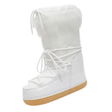 Maxbell Women's Snow Boots Long Boots Anti Slip Water Resistant Ski Boots for Work Style B 39-40