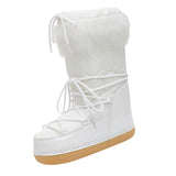 Maxbell Women's Snow Boots Long Boots Anti Slip Water Resistant Ski Boots for Work Style B 39-40