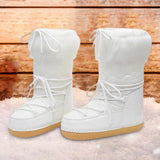 Maxbell Women's Snow Boots Long Boots Anti Slip Water Resistant Ski Boots for Work Style B 39-40
