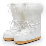 Maxbell Women's Snow Boots Long Boots Anti Slip Water Resistant Ski Boots for Work Style B 41-42