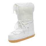Maxbell Women's Snow Boots Long Boots Anti Slip Water Resistant Ski Boots for Work Style B 41-42