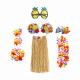 Maxbell hawaiian Skirt Costume Set Fancy Dress Luau National Dress Cosplay 80cm Brown