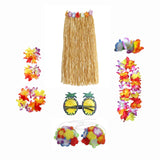 Maxbell hawaiian Skirt Costume Set Fancy Dress Luau National Dress Cosplay 80cm Brown