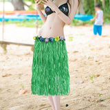 Maxbell hawaiian Skirt Costume Set Fancy Dress Luau National Dress Cosplay 60cm Green
