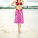 Maxbell hawaiian Skirt Costume Set Fancy Dress Luau National Dress Cosplay 60cm Pink