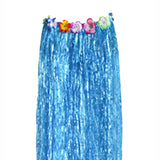 Maxbell hawaiian Skirt Costume Set Fancy Dress Luau National Dress Cosplay 80cm Blue
