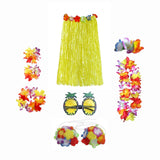 Maxbell hawaiian Skirt Costume Set Fancy Dress Luau National Dress Cosplay 60cm Yellow