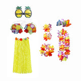 Maxbell hawaiian Skirt Costume Set Fancy Dress Luau National Dress Cosplay 80cm Yellow