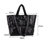 Maxbell Classic Tote Bag Decor Wallets Crafts Large for Dating Birthday Working Black