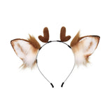 Maxbell Deer Shape Headband Cosplay Ornament Decoration Soft Party Adorable Brown