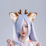 Maxbell Deer Shape Headband Cosplay Ornament Decoration Soft Party Adorable Brown