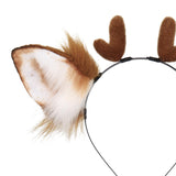 Maxbell Deer Shape Headband Cosplay Ornament Decoration Soft Party Adorable Brown