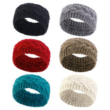 Maxbell Elastic Knitting Headband Headwear Thick Hair Bands for Girls Women Workout Black