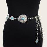 Maxbell Lady Waist Belt Waistband Casual Dress Bohemian Accessories Stylish Metal