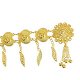 Maxbell Stylish Women Waist Chain Belt Decorative Waistband for Costume Dress Outfit Style A 105cmx8cm