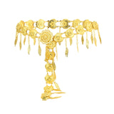 Maxbell Stylish Women Waist Chain Belt Decorative Waistband for Costume Dress Outfit Style A 105cmx8cm