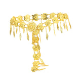 Maxbell Stylish Women Waist Chain Belt Decorative Waistband for Costume Dress Outfit Style A 105cmx8cm