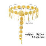 Maxbell Stylish Women Waist Chain Belt Decorative Waistband for Costume Dress Outfit Style B 102cmx8cm