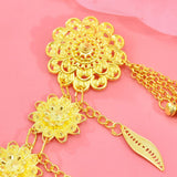 Maxbell Stylish Women Waist Chain Belt Decorative Waistband for Costume Dress Outfit Style B 102cmx8cm