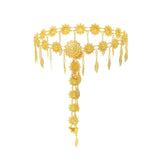 Maxbell Stylish Women Waist Chain Belt Decorative Waistband for Costume Dress Outfit Style B 102cmx8cm