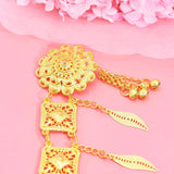 Maxbell Stylish Women Waist Chain Belt Decorative Waistband for Costume Dress Outfit Style C 105cmx8cm