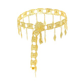 Maxbell Stylish Women Waist Chain Belt Decorative Waistband for Costume Dress Outfit Style C 105cmx8cm