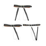 Maxbell Gothic Women Waist Chain Belt for Girls Dress Lightweight for Parties Tassel Double Row 2 Belts
