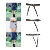 Maxbell Gothic Women Waist Chain Belt for Girls Dress Lightweight for Parties Tassel Double Row 2 Belts