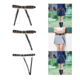 Maxbell Gothic Women Waist Chain Belt for Girls Dress Lightweight for Parties Tassel Double Row 2 Belts