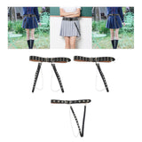Maxbell Gothic Women Waist Chain Belt for Girls Dress Lightweight for Parties Tassel Double Row 2 Belts