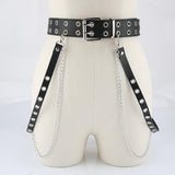 Maxbell Gothic Women Waist Chain Belt for Girls Dress Lightweight for Parties Tassel Double Row 2 Belts