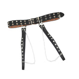 Maxbell Gothic Women Waist Chain Belt for Girls Dress Lightweight for Parties Tassel Double Row 2 Belts