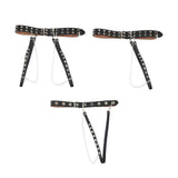 Maxbell Gothic Women Waist Chain Belt for Girls Dress Lightweight for Parties Tassel Double Row 2 Belts