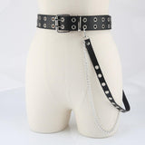 Maxbell Gothic Women Waist Chain Belt for Girls Dress Lightweight for Parties Tassel Double row single Belt