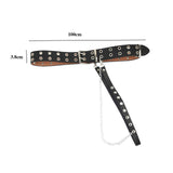 Maxbell Gothic Women Waist Chain Belt for Girls Dress Lightweight for Parties Tassel Double row single Belt