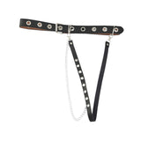 Maxbell Gothic Women Waist Chain Belt for Girls Dress Lightweight for Parties Tassel Single row single Belt