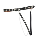 Maxbell Gothic Women Waist Chain Belt for Girls Dress Lightweight for Parties Tassel Single row single Belt