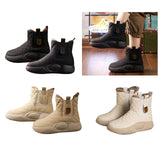 Maxbell Women's Winter Snow Boots Warm Lined Anti Skid for Fishing Trekking Hiker 35 black