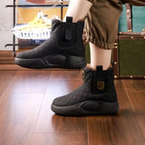 Maxbell Women's Winter Snow Boots Warm Lined Anti Skid for Fishing Trekking Hiker 36 black