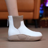 Maxbell Winter Snow Boots Insulated Ankle Boots Autumn Fashion for Walking Trail beige 37