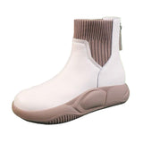 Maxbell Winter Snow Boots Insulated Ankle Boots Autumn Fashion for Walking Trail beige 37