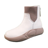 Maxbell Winter Snow Boots Insulated Ankle Boots Autumn Fashion for Walking Trail beige 37