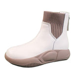 Maxbell Winter Snow Boots Insulated Ankle Boots Autumn Fashion for Walking Trail beige 37