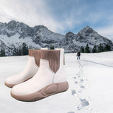 Maxbell Winter Snow Boots Insulated Ankle Boots Autumn Fashion for Walking Trail beige 37