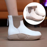 Maxbell Winter Snow Boots Insulated Ankle Boots Autumn Fashion for Walking Trail beige 37