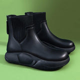 Maxbell Winter Snow Boots Insulated Ankle Boots Autumn Fashion for Walking Trail black 37yard